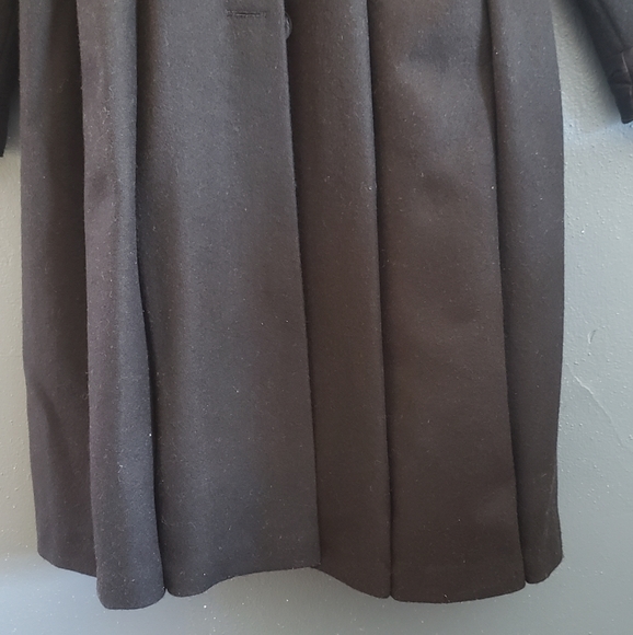 Vintage FREEWAY FASHIONS black coat wool blend size 12 Made In USA EUC Lined - Picture 2 of 13